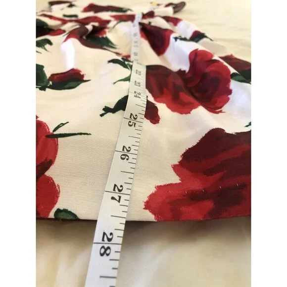 Dressed Up by Gymboree Red Rose Dress Girls 6 Button Detail Dance Church Easter - Picture 11 of 11